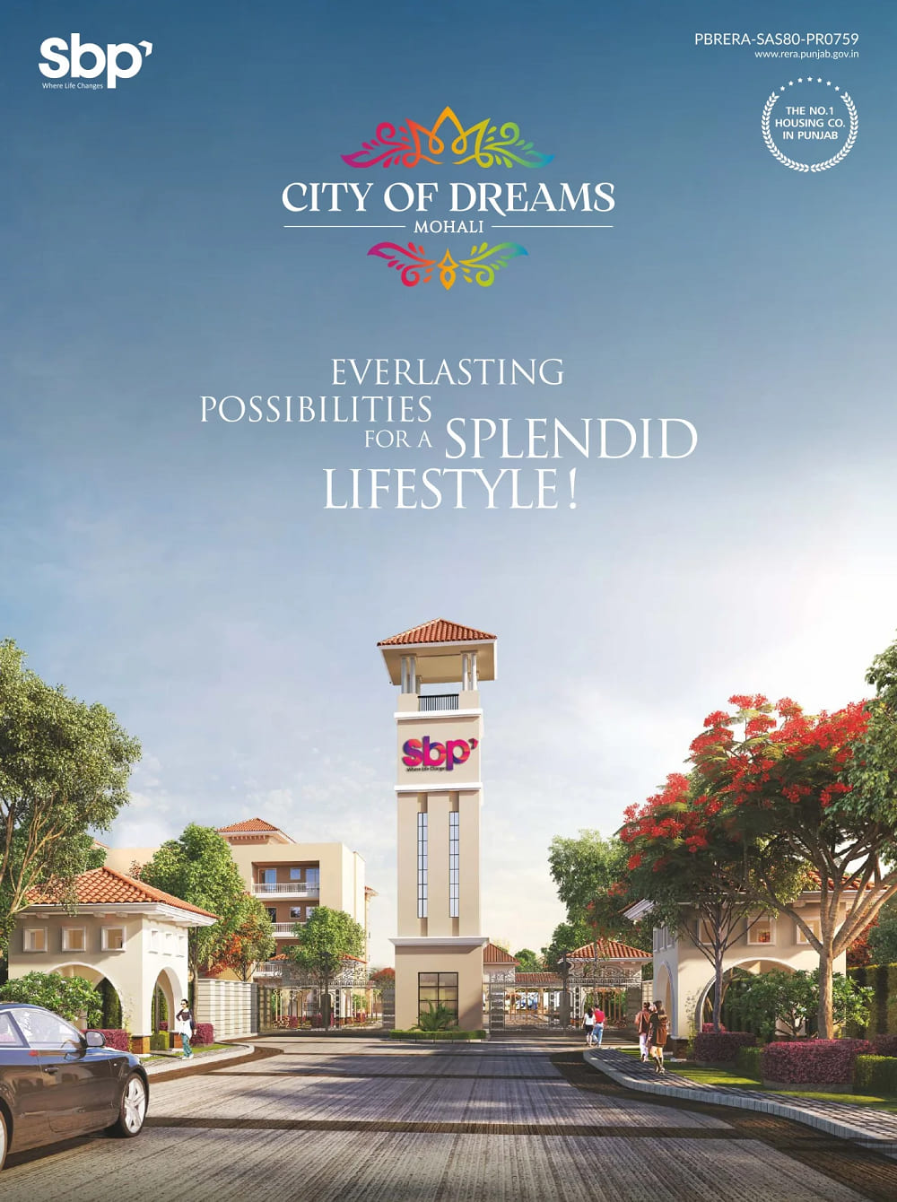 SBP Group Mohali - Luxury Apartments, 1BHK, 2BHK, 3BHK - City of Dreams  Home sbp mohali 1