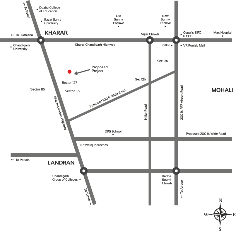 SBP Uno Towers - 1BHK Apartments & Commercial Shops sbp uno tower SBP Uno Towers SBP Uno Towers Location Map